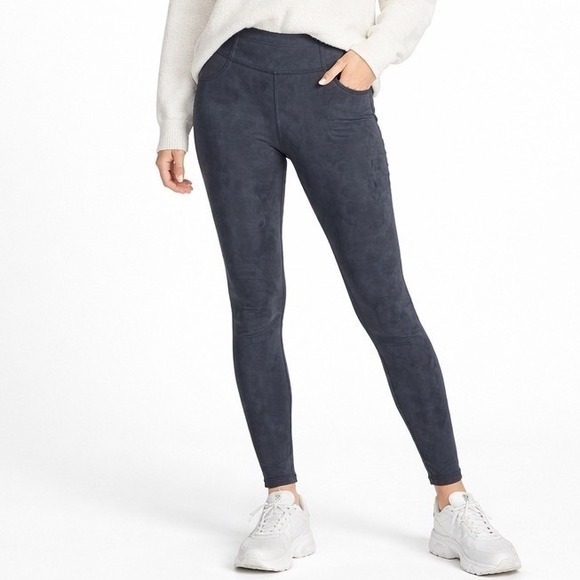 White House Black Market Pants - White House Black Market Size 0 Faux Suede Leggings Gray
